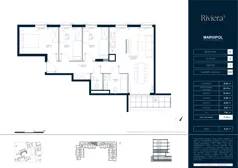 4 pokoje, mieszkanie 71,65 m², piętro 1, oferta nr A/M057, Riviera 5, Warszawa, Białołęka, Żerań, ul. Żubowiecka