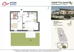 2 pokoje, mieszkanie 37,70 m², piętro 2, oferta nr B1/10, Osiedle Przy Lipowej, Święta Katarzyna, ul. Lipowa