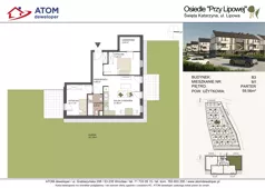 3 pokoje, mieszkanie 59,56 m², parter, oferta nr B3/1, Osiedle Przy Lipowej, Święta Katarzyna, ul. Lipowa