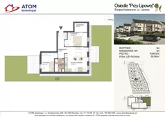 3 pokoje, mieszkanie 59,56 m², parter, oferta nr B4/1, Osiedle Przy Lipowej, Święta Katarzyna, ul. Lipowa