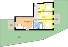 4 pokoje, mieszkanie 66,20 m², parter, oferta nr A1/1, Osiedle Przy Lipowej, Święta Katarzyna, ul. Lipowa