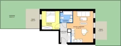 2 pokoje, mieszkanie 41,04 m², parter, oferta nr B2/4, Osiedle Przy Lipowej, Święta Katarzyna, ul. Lipowa