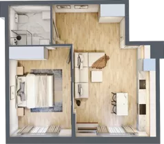 2 pokoje, apartament 42,62 m², piętro 1, oferta nr 6, Stalowa 65 - przy stacji metra, Warszawa, Praga Północ, Nowa Praga, ul. Stalowa 65
