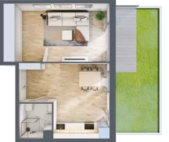 1 pokój, apartament inwestycyjny 38,82 m², parter, oferta nr 3, Stalowa 65 - przy stacji metra, Warszawa, Praga Północ, Nowa Praga, ul. Stalowa 65