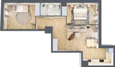 3 pokoje, apartament inwestycyjny 58,61 m², piętro 1, oferta nr 51, Stalowa 65 - przy stacji metra, Warszawa, Praga Północ, Nowa Praga, ul. Stalowa 65