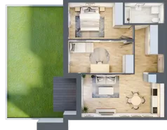 3 pokoje, mieszkanie 55,15 m², piętro 1, oferta nr E_12, 3 Ogrody, Zamienie, ul. Anyżkowa