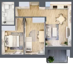 3 pokoje, mieszkanie 51,74 m², piętro 1, oferta nr E_13, 3 Ogrody, Zamienie, ul. Anyżkowa