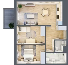 3 pokoje, mieszkanie 61,16 m², piętro 3, oferta nr E_32, 3 Ogrody, Zamienie, ul. Anyżkowa