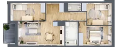 4 pokoje, mieszkanie 71,44 m², piętro 3, oferta nr E_44, 3 Ogrody, Zamienie, ul. Anyżkowa