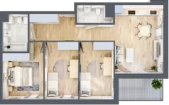 4 pokoje, mieszkanie 73,67 m², piętro 1, oferta nr E_51, 3 Ogrody, Zamienie, ul. Anyżkowa