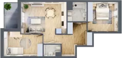 3 pokoje, mieszkanie 61,78 m², piętro 2, oferta nr E_56, 3 Ogrody, Zamienie, ul. Anyżkowa