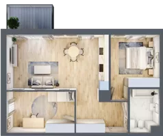 3 pokoje, mieszkanie 64,71 m², piętro 1, oferta nr G_28, 3 Ogrody, Zamienie, ul. Anyżkowa