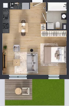 1 pokój, mieszkanie 36,46 m², parter, oferta nr OST1/A/1/6, Ostródzka, Warszawa, Białołęka, Białołęka, ul. Ostródzka  110
