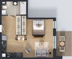 1 pokój, mieszkanie 38,83 m², piętro 1, oferta nr OST1/A/2/12, Ostródzka, Warszawa, Białołęka, Białołęka, ul. Ostródzka  110