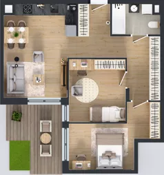 3 pokoje, mieszkanie 60,58 m², parter, oferta nr OST1/B/1/35, Ostródzka, Warszawa, Białołęka, Białołęka, ul. Ostródzka  110