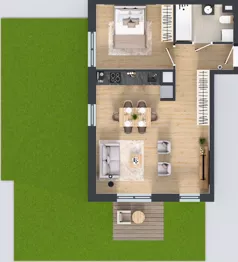 2 pokoje, mieszkanie 51,20 m², piętro 1, oferta nr OST1/D/2/101, Ostródzka, Warszawa, Białołęka, Białołęka, ul. Ostródzka  110