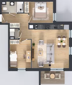 3 pokoje, mieszkanie 56,29 m², piętro 2, oferta nr OST1/F/3/166, Ostródzka, Warszawa, Białołęka, Białołęka, ul. Ostródzka  110