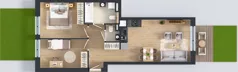 3 pokoje, mieszkanie 59,65 m², parter, oferta nr GO1/A/1/1, Goździków, Warszawa, Wawer, Marysin Wawerski, ul. Goździków