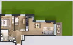 3 pokoje, mieszkanie 59,83 m², parter, oferta nr GO1/B/1/19, Goździków, Warszawa, Wawer, Marysin Wawerski, ul. Goździków
