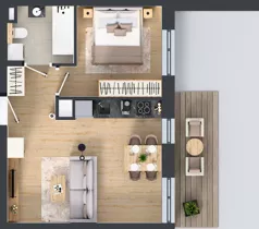 2 pokoje, mieszkanie 38,71 m², piętro 1, oferta nr GO1/B/2/34, Goździków, Warszawa, Wawer, Marysin Wawerski, ul. Goździków