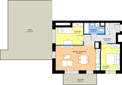 3 pokoje, mieszkanie 56,26 m², piętro 3, oferta nr POGO/D/4E, Pogonowskiego 73, Łódź, Polesie, Stare Polesie, ul. Pogonowskiego 73
