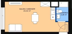 1 pokój, mieszkanie 27,21 m², piętro 5, oferta nr KO1/B/6/88, Konopacka, Warszawa, Praga Północ, Nowa Praga, ul. Konopacka 12