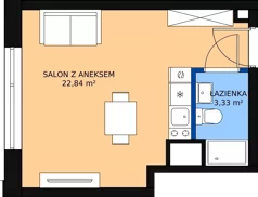 1 pokój, mieszkanie 25,97 m², piętro 7, oferta nr KO1/B/8/96, Konopacka, Warszawa, Praga Północ, Nowa Praga, ul. Konopacka 12