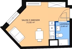 1 pokój, mieszkanie 25,02 m², piętro 4, oferta nr KO1/C/5/124, Konopacka, Warszawa, Praga Północ, Nowa Praga, ul. Konopacka 12