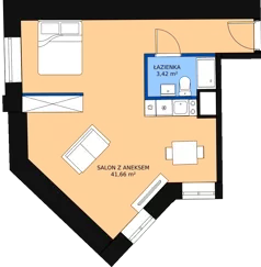 1 pokój, mieszkanie 45,67 m², piętro 3, oferta nr KO1/C/4/127, Konopacka, Warszawa, Praga Północ, Nowa Praga, ul. Konopacka 12