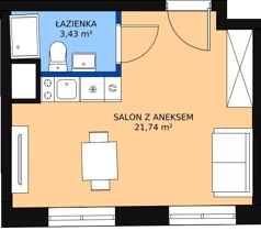 1 pokój, mieszkanie 25,17 m², piętro 5, oferta nr KO1/C/6/132, Konopacka, Warszawa, Praga Północ, Nowa Praga, ul. Konopacka 12