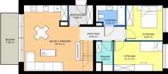 3 pokoje, mieszkanie 62,81 m², piętro 1, oferta nr WA1/F/12, Waniliowa, Wrocław, Lipa Piotrowska, Psie Pole, ul. Waniliowa
