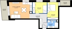 3 pokoje, mieszkanie 57,14 m², piętro 1, oferta nr WA2/A/14, Waniliowa, Wrocław, Lipa Piotrowska, Psie Pole, ul. Waniliowa