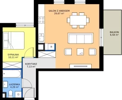 2 pokoje, mieszkanie 51,20 m², piętro 2, oferta nr OST1/D/3/111, Ostródzka, Warszawa, Białołęka, Białołęka, ul. Ostródzka  110