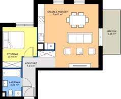 2 pokoje, mieszkanie 51,49 m², piętro 2, oferta nr OST1/B/3/51, Ostródzka, Warszawa, Białołęka, Białołęka, ul. Ostródzka  110