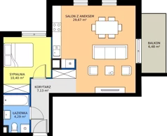 2 pokoje, mieszkanie 51,49 m², piętro 1, oferta nr OST1/B/2/41, Ostródzka, Warszawa, Białołęka, Białołęka, ul. Ostródzka  110