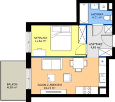 2 pokoje, mieszkanie 36,25 m², piętro 1, oferta nr OST1/C/2/74, Ostródzka, Warszawa, Białołęka, Białołęka, ul. Ostródzka  110