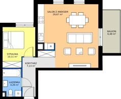 2 pokoje, mieszkanie 51,20 m², piętro 1, oferta nr OST1/E/2/131, Ostródzka, Warszawa, Białołęka, Białołęka, ul. Ostródzka  110