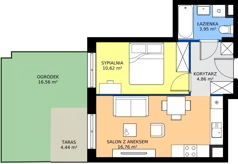 2 pokoje, mieszkanie 36,19 m², parter, oferta nr OST1/E/1/124, Ostródzka, Warszawa, Białołęka, Białołęka, ul. Ostródzka  110
