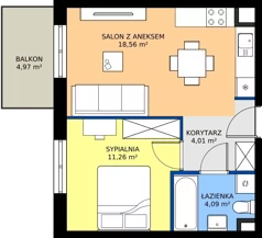 2 pokoje, mieszkanie 37,92 m², piętro 2, oferta nr OST1/A/3/25, Ostródzka, Warszawa, Białołęka, Białołęka, ul. Ostródzka  110