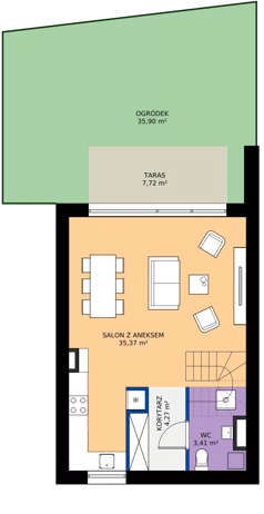 4 pokoje, mieszkanie 80,32 m², parter, oferta nr SW/26/117, Strawińskiego, Wrocław, Jagodno, Krzyki, ul. Stawińskiego 19
