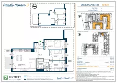 4 pokoje, mieszkanie 86,71 m², parter, oferta nr OH3-2/G/1/170, Osiedle Hemara 3, Warszawa, Białołęka, Brzeziny, ul. Mariana Hemara