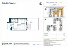 1 pokój, mieszkanie 36,92 m², parter, oferta nr OH3-2/J/1/253, Osiedle Hemara 3, Warszawa, Białołęka, Brzeziny, ul. Mariana Hemara