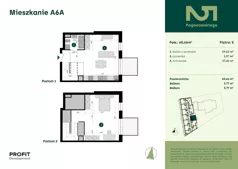 1 pokój, mieszkanie 60,66 m², piętro 5, oferta nr POGO2/A/6A, Pogonowskiego 52, Łódź, Polesie, Stare Polesie, ul. Pogonowskiego 52