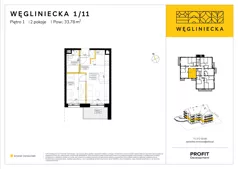 2 pokoje, mieszkanie 33,78 m², piętro 1, oferta nr RD5/1/11, Węgliniecka, Wrocław, Maślice, ul. Węgliniecka 1