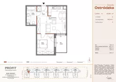 2 pokoje, mieszkanie 47,80 m², piętro 1, oferta nr OST1/A/2/11, Ostródzka, Warszawa, Białołęka, Białołęka, ul. Ostródzka  110