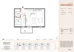 2 pokoje, mieszkanie 45,16 m², piętro 2, oferta nr OST1/A/3/19, Ostródzka, Warszawa, Białołęka, Białołęka, ul. Ostródzka  110