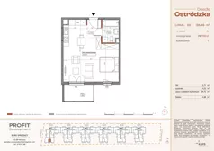 1 pokój, mieszkanie 36,46 m², piętro 2, oferta nr OST1/A/3/23, Ostródzka, Warszawa, Białołęka, Białołęka, ul. Ostródzka  110