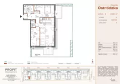 3 pokoje, mieszkanie 61,59 m², parter, oferta nr OST1/A/1/5, Ostródzka, Warszawa, Białołęka, Białołęka, ul. Ostródzka  110