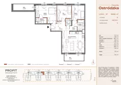 4 pokoje, mieszkanie 93,62 m², piętro 1, oferta nr OST1/B/2/37, Ostródzka, Warszawa, Białołęka, Białołęka, ul. Ostródzka  110