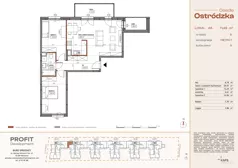 3 pokoje, mieszkanie 71,49 m², piętro 1, oferta nr OST1/B/2/46, Ostródzka, Warszawa, Białołęka, Białołęka, ul. Ostródzka  110